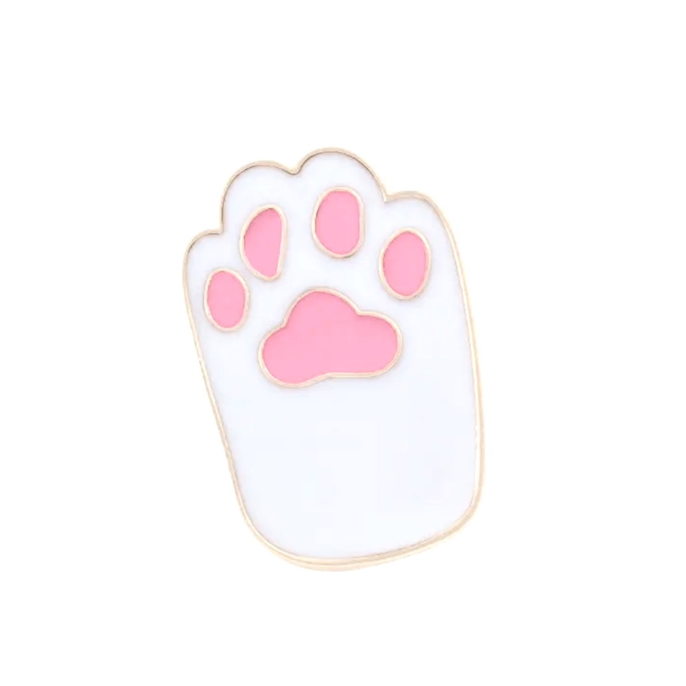 THICK ENAMEL CAT PAW PIN